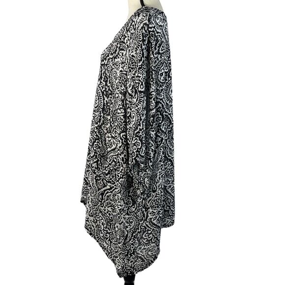 Maggie Barnes for Catherines 3X-Large Shark-Bite Top Dolman Sleeves Scoop Neck - Picture 7 of 9